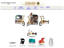 Tablet Screenshot of cyclesmaximus.fr