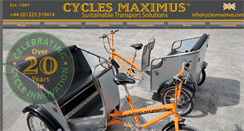 Desktop Screenshot of cyclesmaximus.com