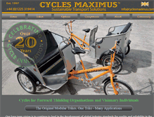 Tablet Screenshot of cyclesmaximus.com